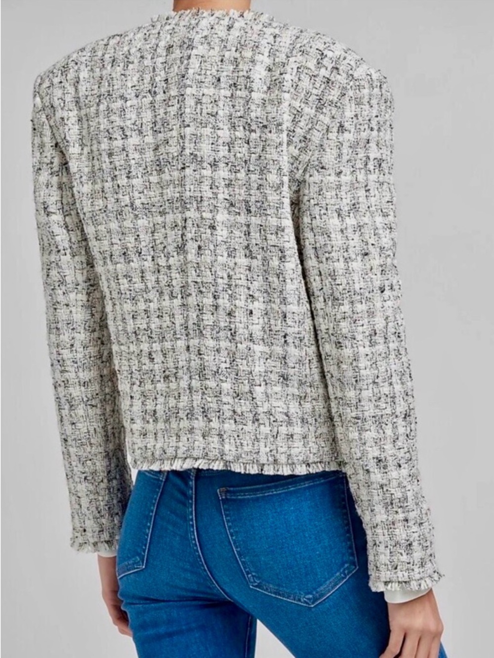NWOT Express Neutral Tweed Blazer Jacket